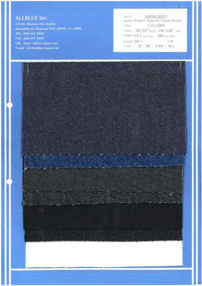 AB501BIO 13.7 Oz Organic Open-End Antique Denim
