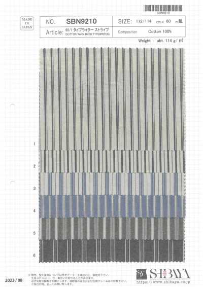 SBN9210 60/1 Typewriter Cloth Stripe