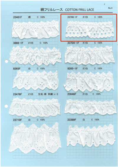23708-1F Cotton Frill Lace