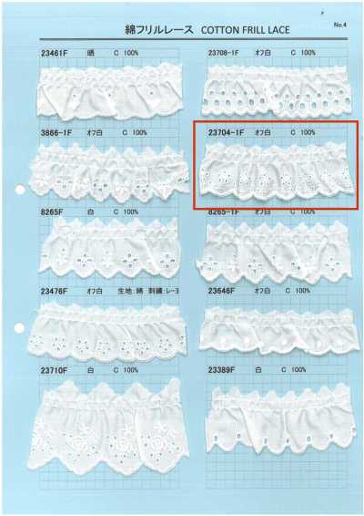 23704-1F Cotton Ruffle Lace
