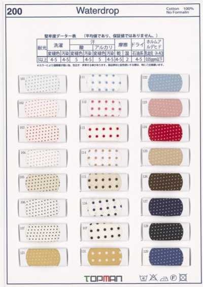 200-4F 100% Cotton Polka Dot Print Four-Fold Tape