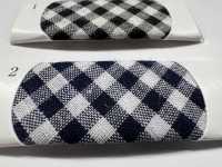 2525-4F T/C Gingham (Medium Check) Four-fold Tape[Ribbon Tape Cord] Topman Industries Sub Photo