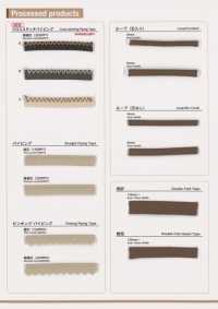 TM-0404-4FS TM Faux Leather Four-Fold Stitch Tape[Ribbon Tape Cord] Topman Industries Sub Photo