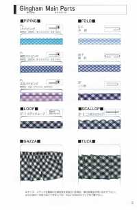 1000-4F 1000 T/C Gingham Four-Fold Tape[Ribbon Tape Cord] STAR BRAND (Hoshika) Sub Photo