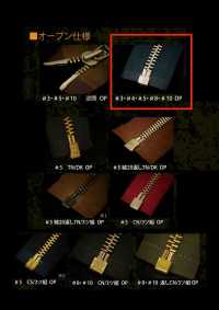 5-N-E-OR WALDES&#174; Vintage Zipper , Nickel Silver , Size 5, Polyester Tape, Open Asahi Zipper Sub Photo