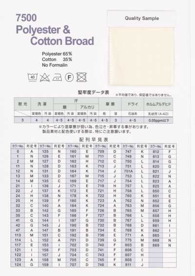 7500 T/C Broadcloth Tape Roll