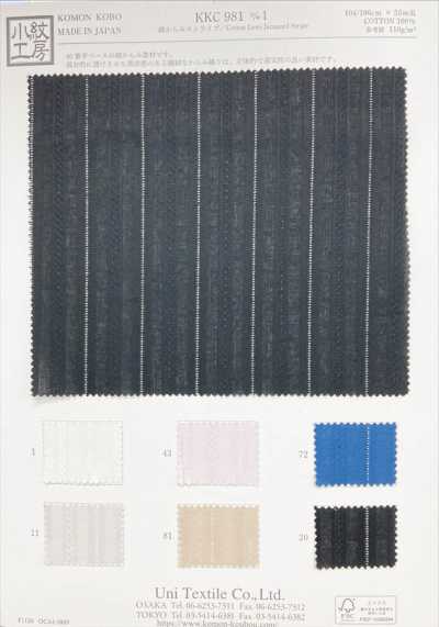 KKC981-D1 Cotton Leno Stripe