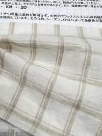 AZUMADAKI-120 Organic Cotton Dobby Check Eastern Cooking Process[Textile / Fabric] Komatsuwa Textile Sub Photo