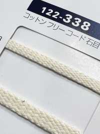 122-338 Cotton Free Cord Stone Grain Flat Cord[Ribbon Tape Cord] DARIN Sub Photo