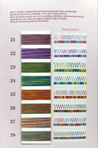 KING-STAR-MULTI King Star Multicolor Home Sewing Machine Embroidery Thread FUJIX Sub Photo