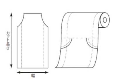 41802 PE Gusseted Roll Cover Width 480/580mm × 900mm