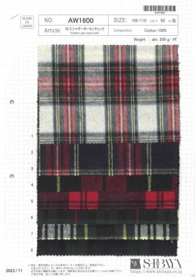 AW1600 30/2 Shaggy Tartan Check