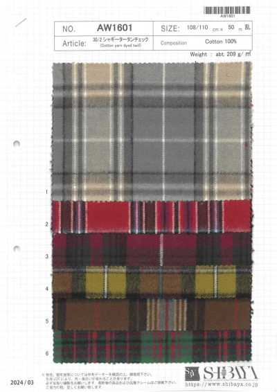 AW1601 30/2 Shaggy Tartan Check
