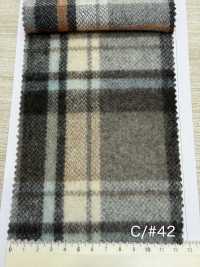 85352 Re WOOL Chambray Shaggy Check[Textile / Fabric] Parika Sub Photo