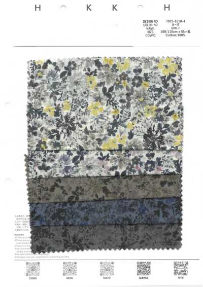 7025-1610-4 60 Lawn Medium Floral