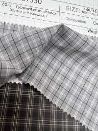 SB57530 60/1 Typewritter Cloth Mini Check[Textile / Fabric] SHIBAYA Sub Photo