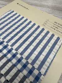 AN-9104 Cotton Indigo Seersucker[Textile / Fabric] ARINOBE Sub Photo