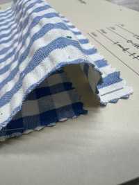 AN-9104 Cotton Indigo Seersucker[Textile / Fabric] ARINOBE Sub Photo