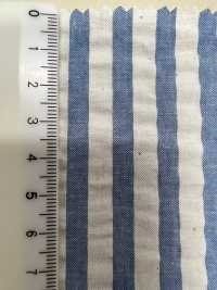 AN-9104 Cotton Indigo Seersucker[Textile / Fabric] ARINOBE Sub Photo