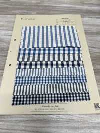 AN-9104 Cotton Indigo Seersucker[Textile / Fabric] ARINOBE Sub Photo