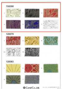 700098 Dunhuang[Textile / Fabric] Coral Sub Photo