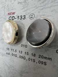 CD-133 Metal Buttons, Back Foot, Edge DAIYA BUTTON(DAIYA BUTTON) Sub Photo