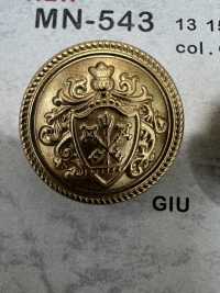 MN-543 Emblem Metal Button Back Foot Edged DAIYA BUTTON(DAIYA BUTTON) Sub Photo