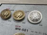 MN-543 Emblem Metal Button Back Foot Edged DAIYA BUTTON(DAIYA BUTTON) Sub Photo