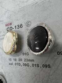 CD-136 Metal Buttons, Back Foot, Edge DAIYA BUTTON(DAIYA BUTTON) Sub Photo