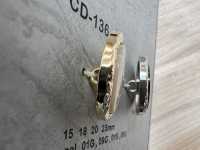 CD-136 Metal Buttons, Back Foot, Edge DAIYA BUTTON(DAIYA BUTTON) Sub Photo