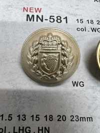 MN-581 Emblem Metal Button Back Foot Edged DAIYA BUTTON(DAIYA BUTTON) Sub Photo