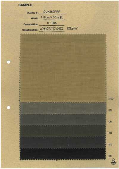 DUK163PRF Uneven Oxford With Paraffin Finish