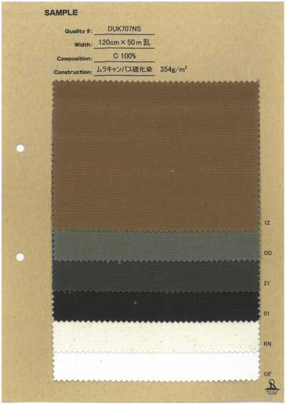 DUK707NS Uneven Canvas, Sulfur-Dyed