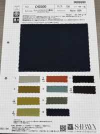 OS500 Vintage Heve Nylon Twill With Water Repellent Finish[Textile / Fabric] SHIBAYA Sub Photo
