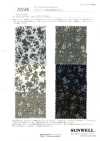 19186 Shirt Corduroy Monochrome Floral Print