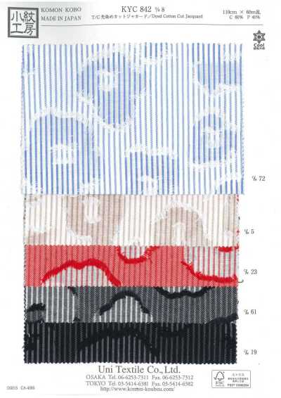 KYC842-D8 T/C Yarn Dyed Cut Jacquard