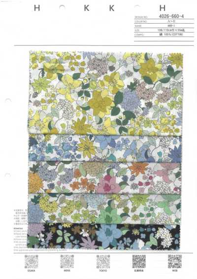 4026-660-4 60 Lawn Threaded Floral