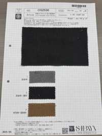 OS2530 HEMP/C Canvas, Charcoal And Persimmon Dyeing[Textile / Fabric] SHIBAYA Sub Photo