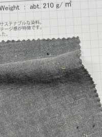 OS2240 HEMP/C Gabardine Persimmon Tannin, Charcoal Dyeing[Textile / Fabric] SHIBAYA Sub Photo