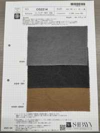 OS2214 C/L Weather Cloth, Persimmon Juice And Charcoal Dyed[Textile / Fabric] SHIBAYA Sub Photo