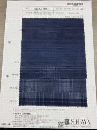 SBA8164 Yarn Dyed Indigo Corduroy[Textile / Fabric] SHIBAYA Sub Photo