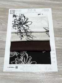 KCL524-D681 Rayon Linen Canvas Embroidery[Textile / Fabric] Uni Textile(Komon Studio) Sub Photo