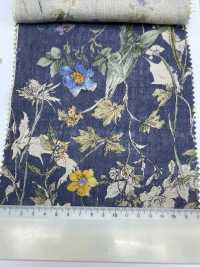 8026-780-1 100% Linen Watercolor Flowers[Textile / Fabric] HOKKOH Sub Photo