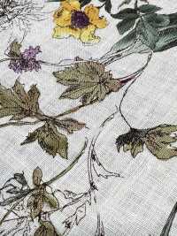 8026-780-1 100% Linen Watercolor Flowers[Textile / Fabric] HOKKOH Sub Photo