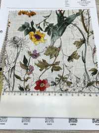 8026-780-1 100% Linen Watercolor Flowers[Textile / Fabric] HOKKOH Sub Photo