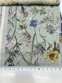 8026-780-1 100% Linen Watercolor Flowers[Textile / Fabric] HOKKOH Sub Photo
