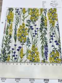 8026-790-1 Linen Loomstate Striped Flower[Textile / Fabric] HOKKOH Sub Photo