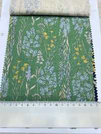 8026-790-1 Linen Loomstate Striped Flower[Textile / Fabric] HOKKOH Sub Photo