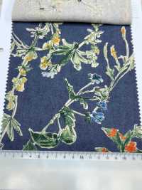 8026-790-2 Linen Loomstate With Hand-painted Flowers[Textile / Fabric] HOKKOH Sub Photo