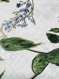 8026-790-2 Linen Loomstate With Hand-painted Flowers[Textile / Fabric] HOKKOH Sub Photo
